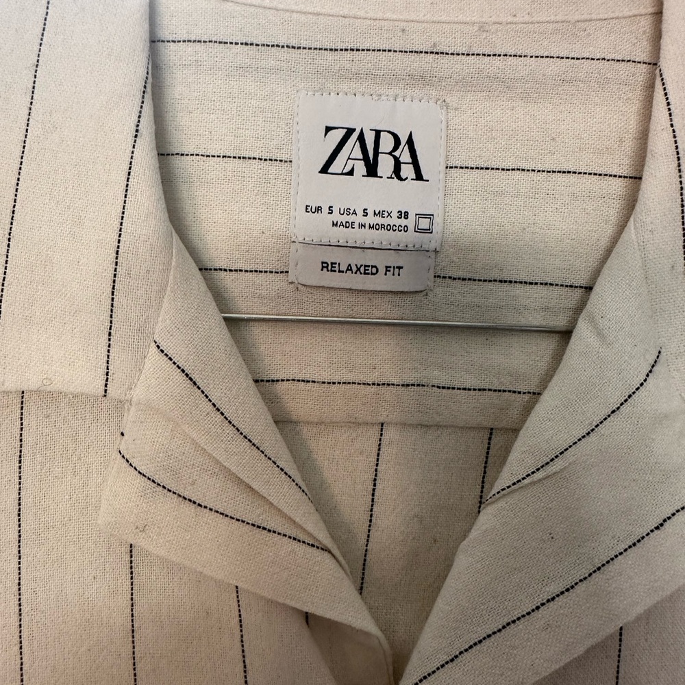Zara linen shirt